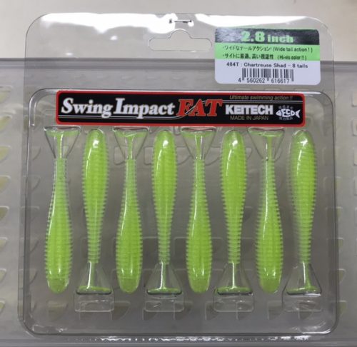 KEITECH SWING IMPACT FAT 2,8″ / #484 Chartreuse Shad