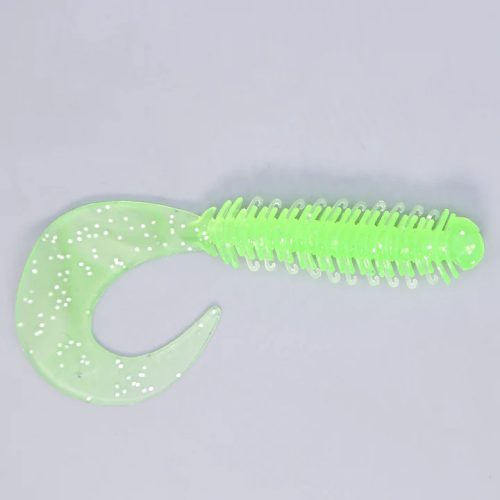 Bull Tackle Twister 85mm, 6db/csomag - Neon Zöld